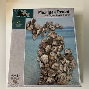 Michigan State Rocks Michigan Proud Jigsaw Puzzle 550 Pieces